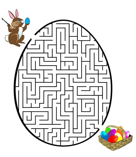 Easter Maze Printable